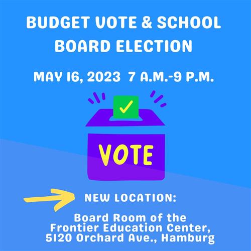 BUDGET VOTE & SCHOOL BOARD ELECTION